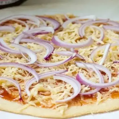 PLAIN ONION CHEESE PIZZA