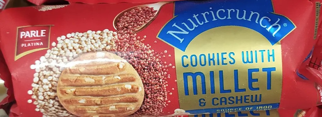 Nutricrunch cookies with millet and cashew 